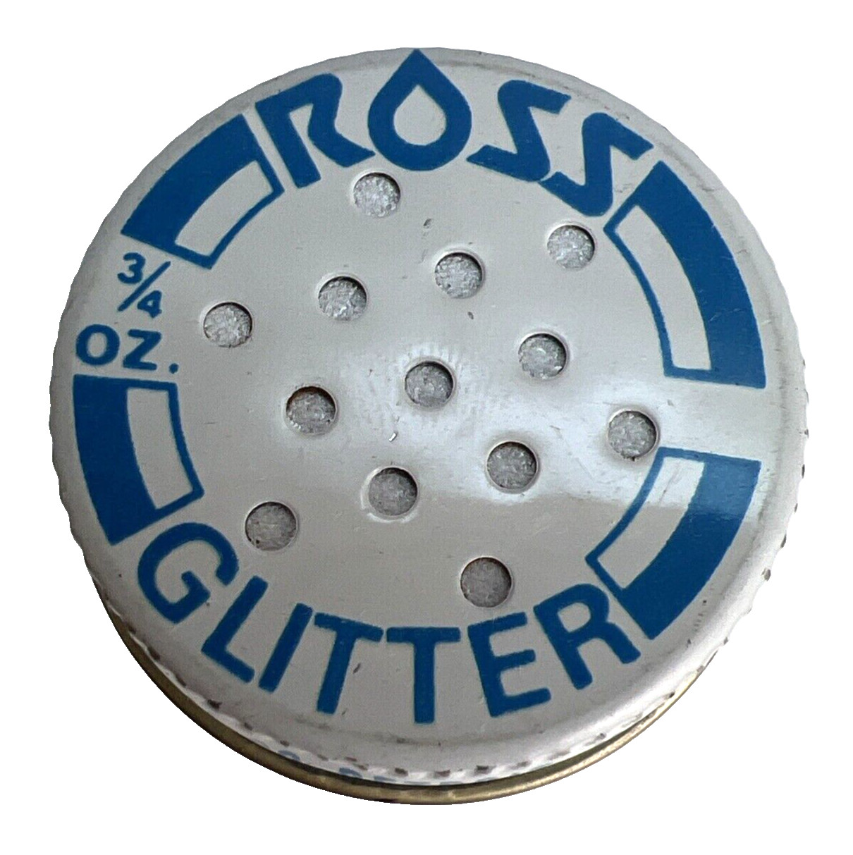 Vintage Ross Chemical Co Silver Glitter for Crafts DIY Greeting Cards Ornaments