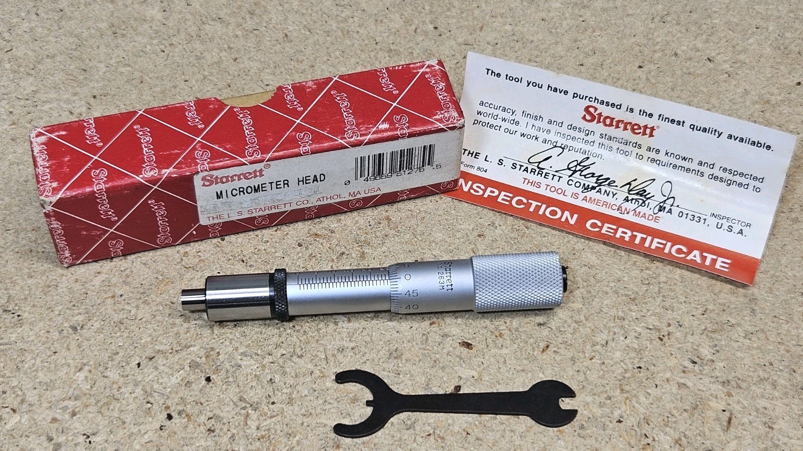 Starrett No. 263MP Metric micrometer head 0mm - 25mm range - Made in the U.S.A.