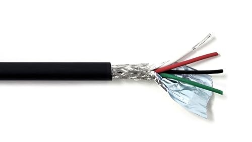 4C 18AWG AMSB Shielded Cable Wire (UL2464) - Highly Flexible Str 18AWG 4C 25ft