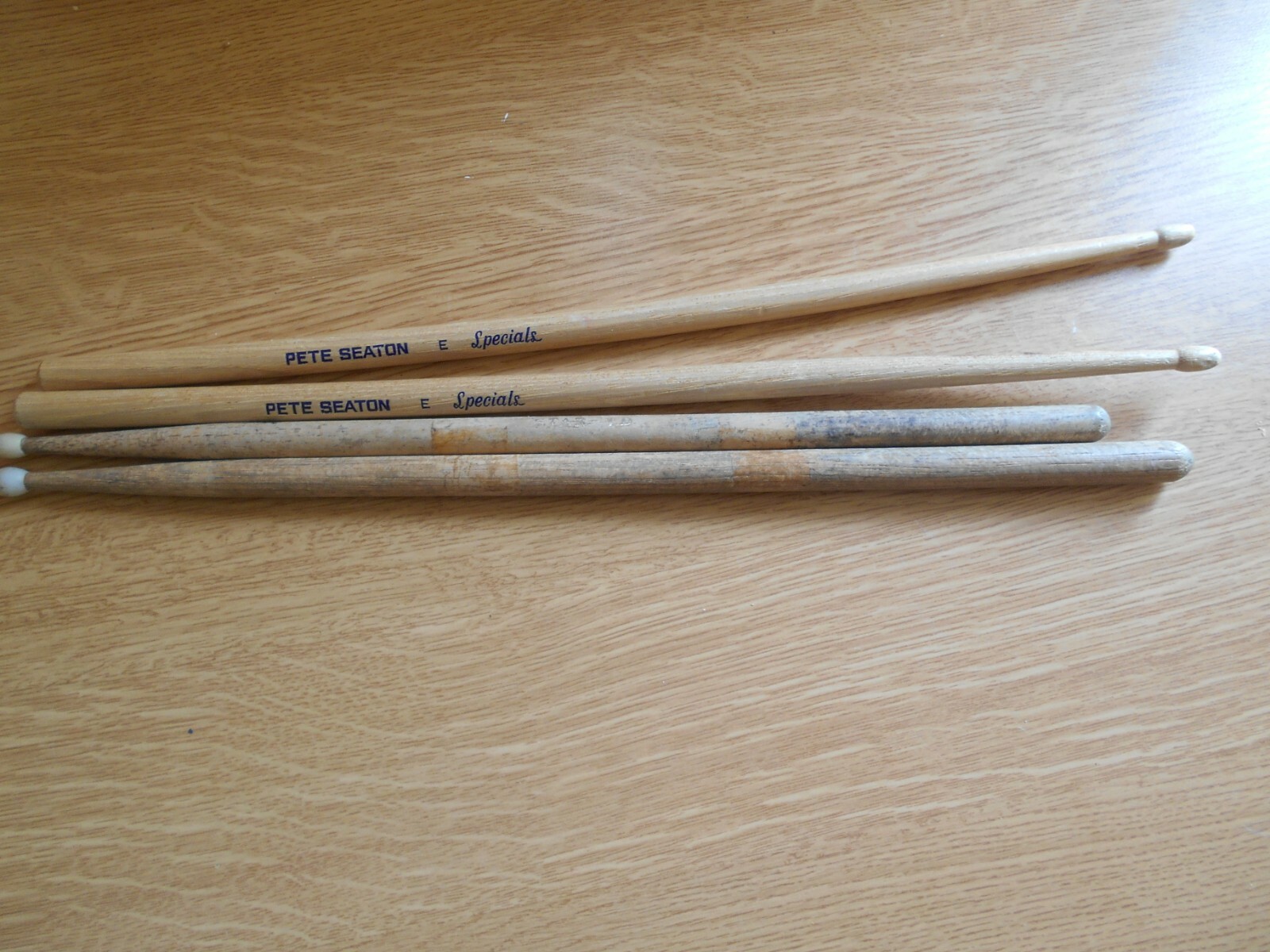 Pair of Pete Seaton Drumsticks and 2 Nylon tipped ones