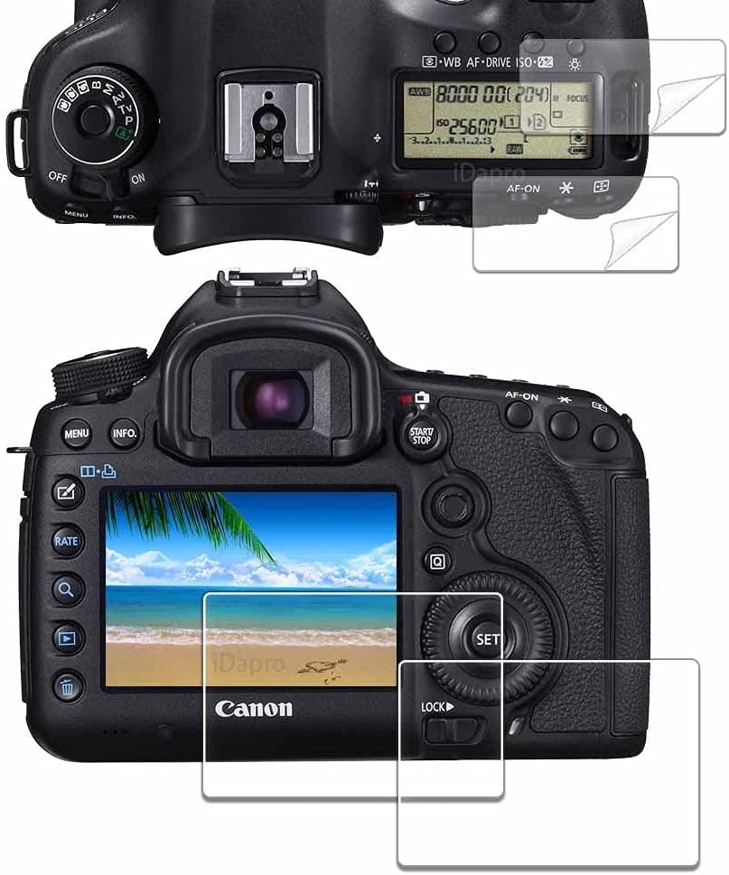 Screen Protector for Canon EOS 5D Mark IV / III + PET Top Screen...