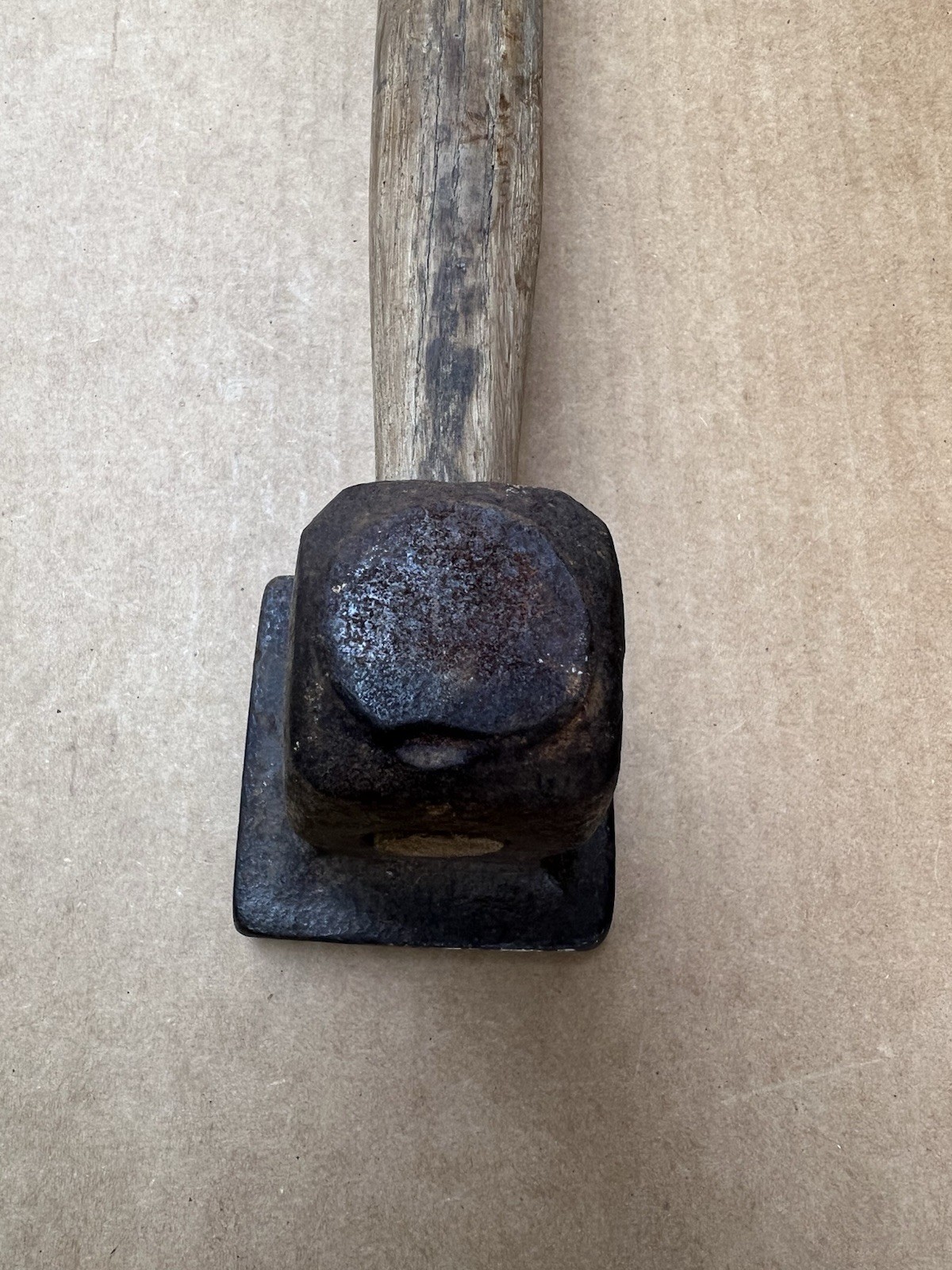 🇺🇸Vintage Devil-Tool Flatter Blacksmith Hammer 4+ Lbs. 3”x 3” Square Face🇺🇸