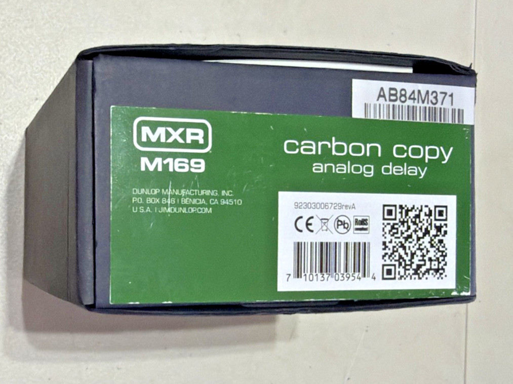 MXR Carbon Copy Delay Guitar Effect Analog Delay Pedal M169 *NEW*