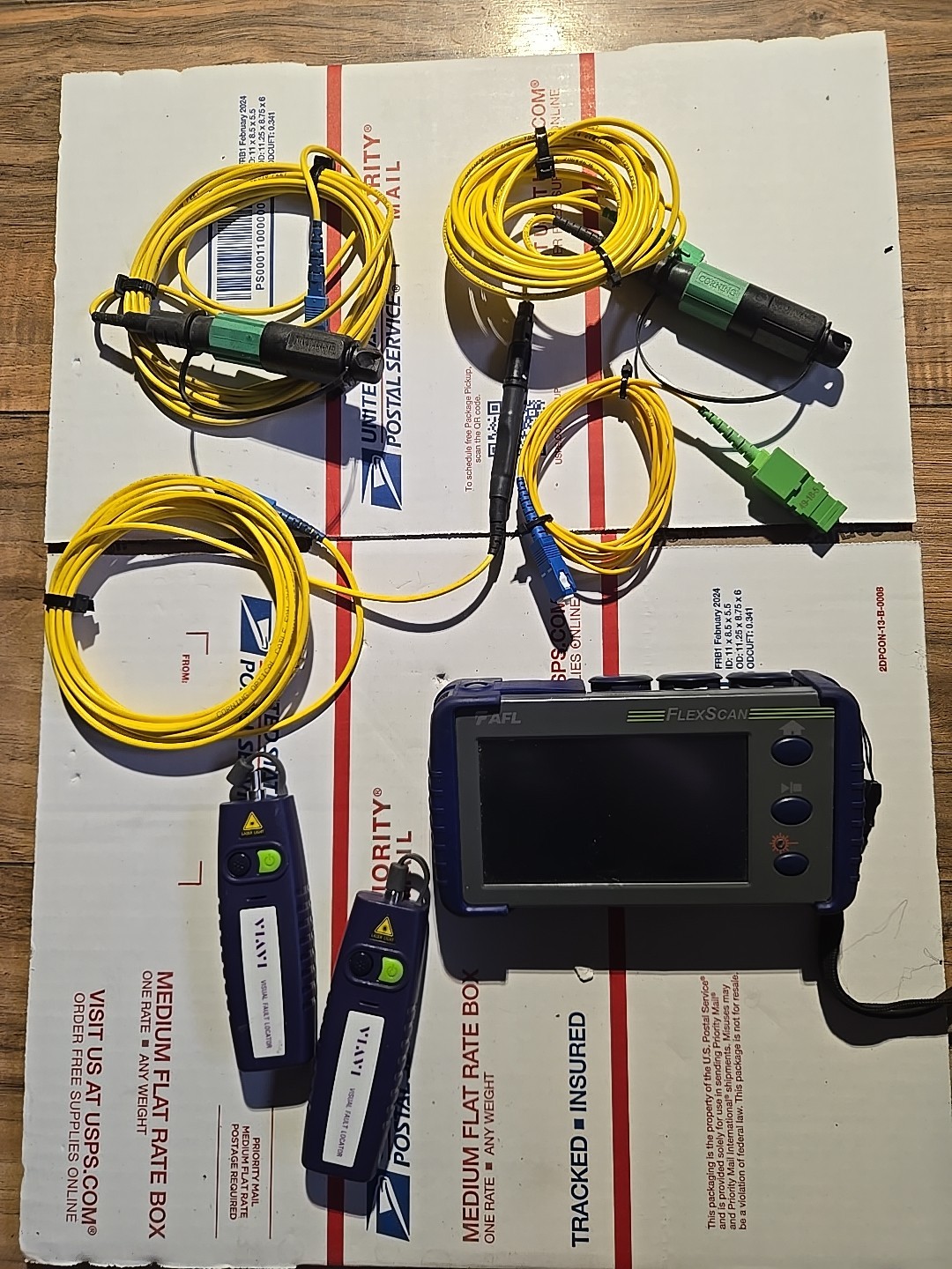 AFL Noyes FS200-100U FlexScan SM 1310/1550 Fiber OTDR w/ PM FS200-100 Flex Scan