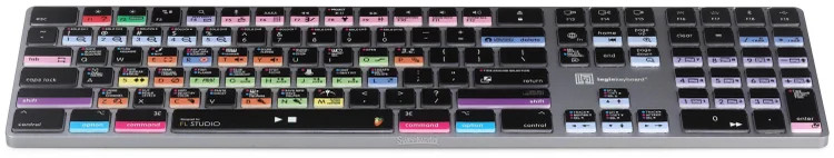 LogicKeyboard Titan Wireless Backlit Keyboard for FL Studio - Mac