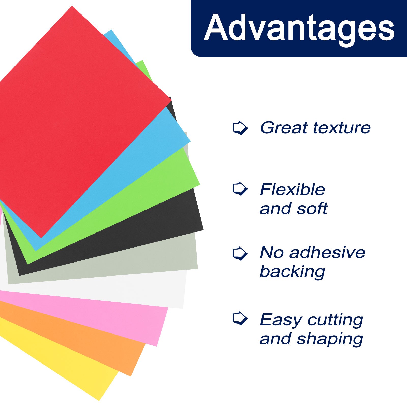Foam Sheets Crafts 19x19 Inch 1mm EVA Craft Foam Paper Foam Sheets, Red