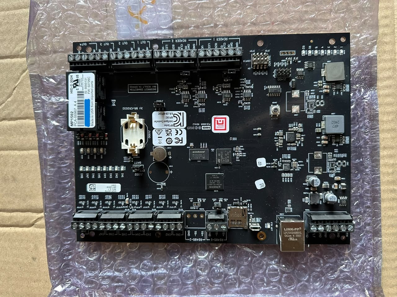 New HID Mercury MP1502 Intelligent 2-Door Access Controller Board PCA-00967