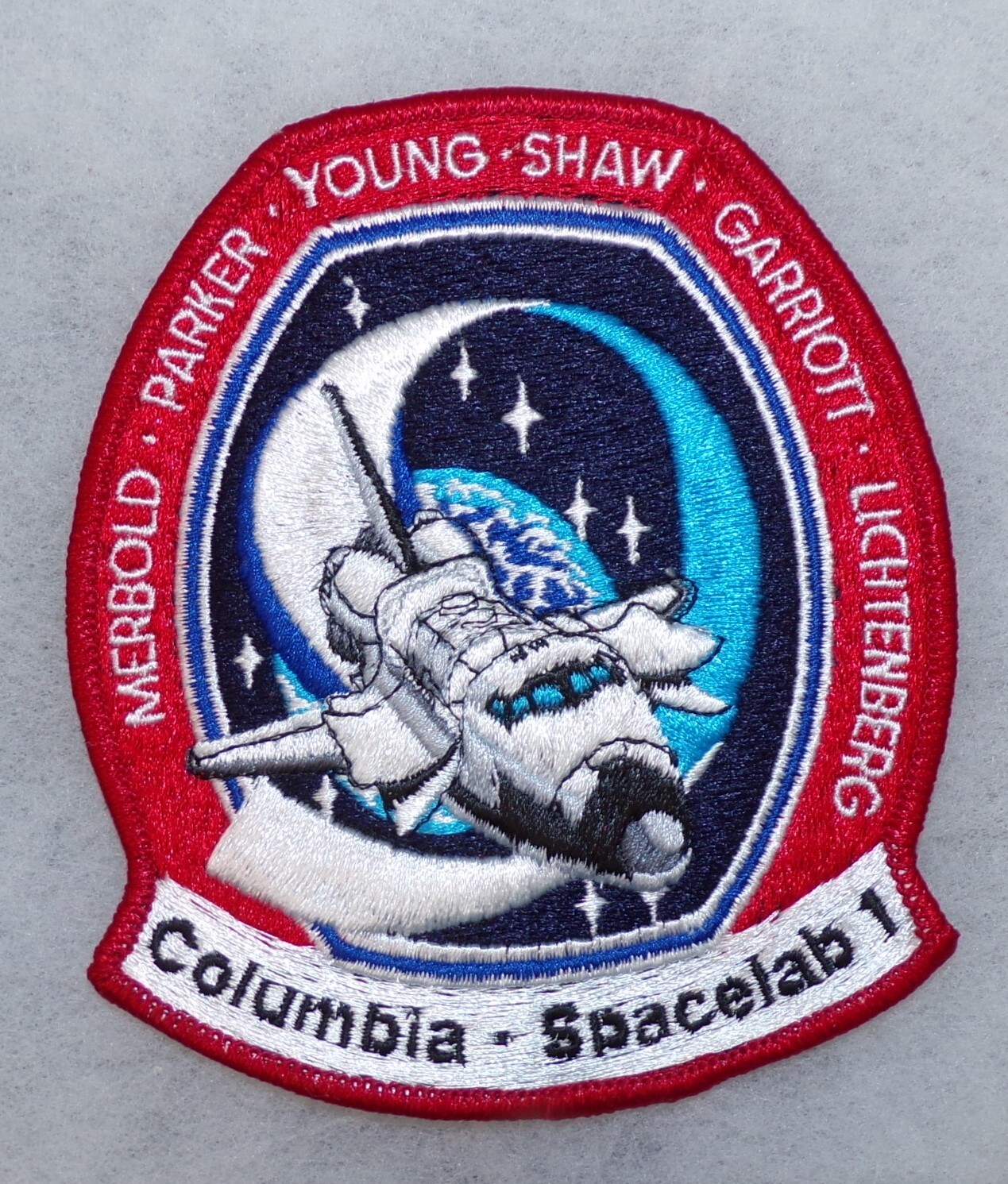 Original USA NASA Space Shuttle Columbia STS-9 Embroidered Patch Vintage
