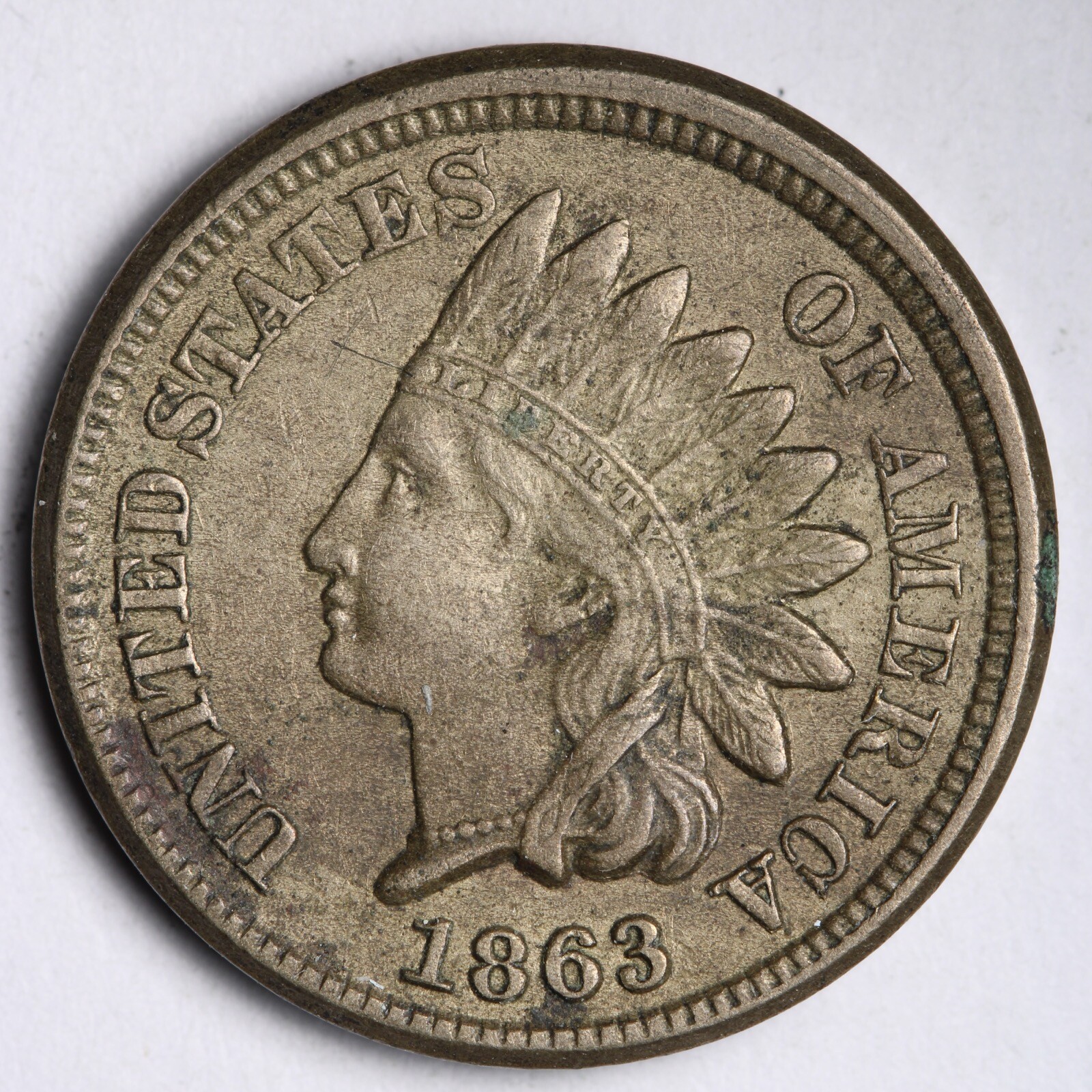 1863 Indian Head Cent Penny CHOICE XF+ E123 KRHS