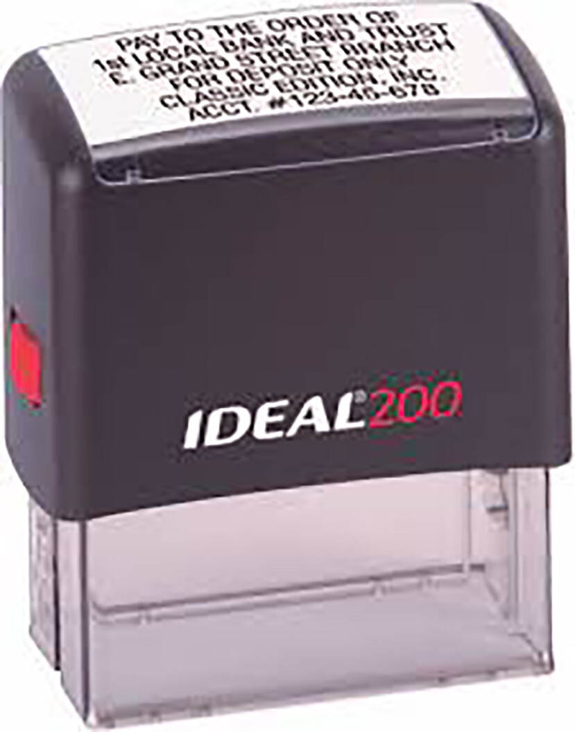 Ideal 200 Replacement Ink Pad Blue Ink