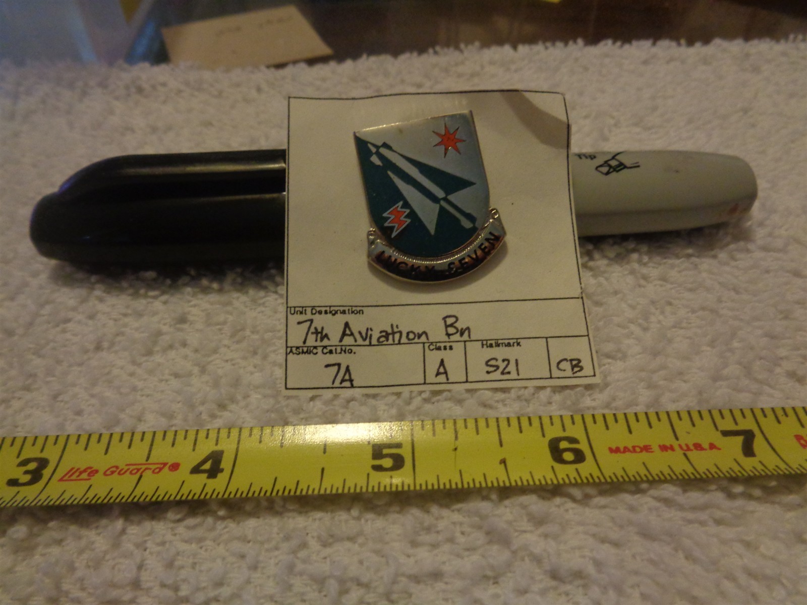 7th Aviation Battalion S21 Unit Crest, DI, DUI (DRAW#17)
