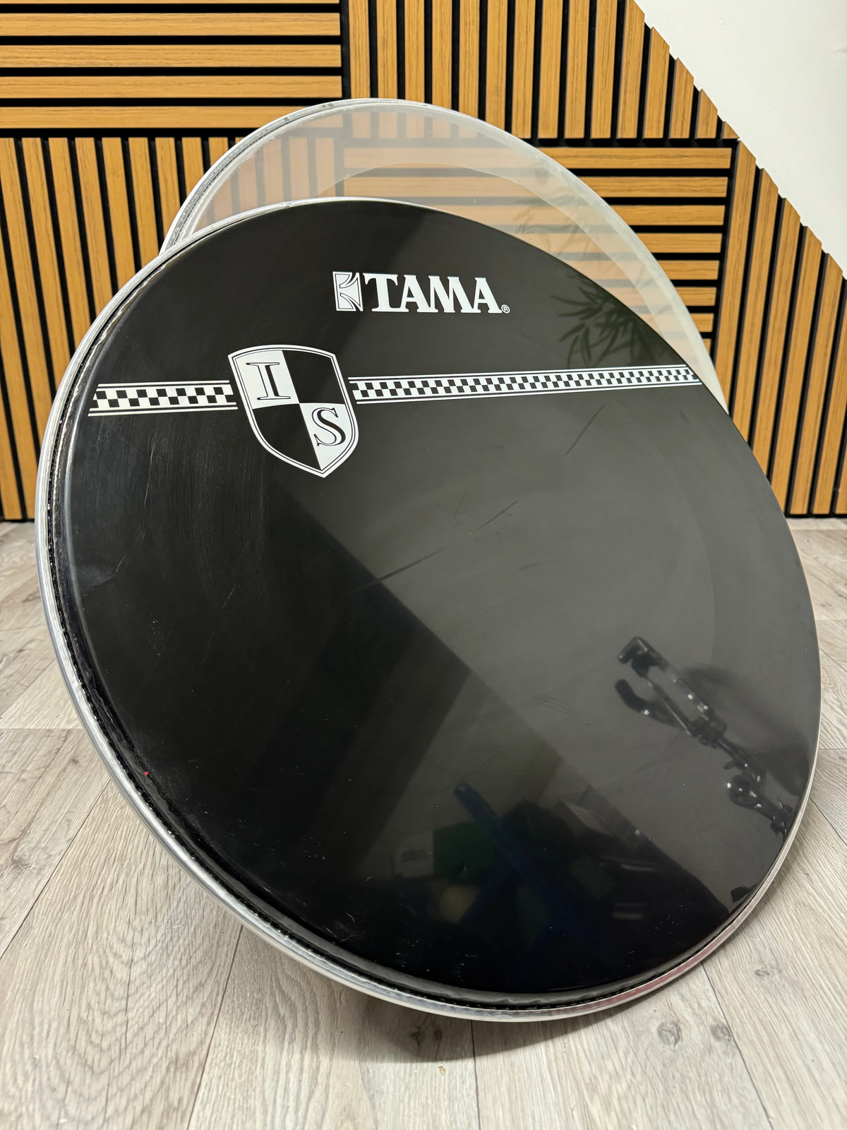 TAMA Bass 22" Drum Heads (Pair) / Black & Clear #VJ17