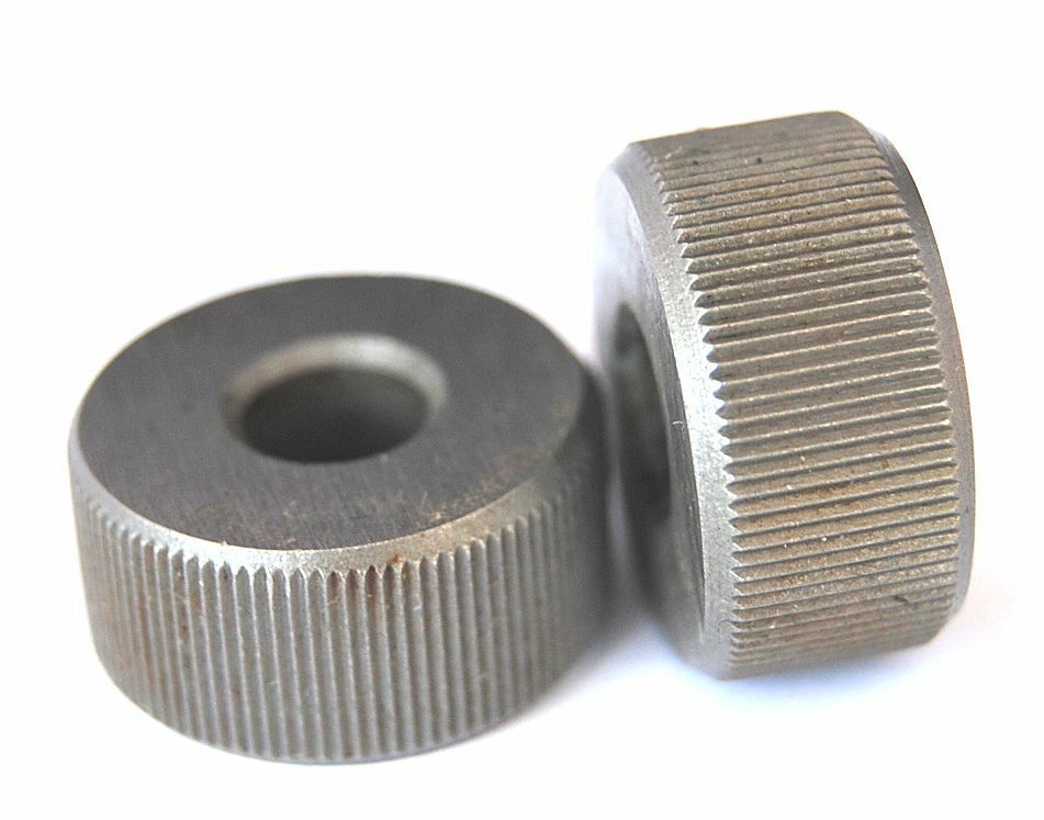 Pair 3/4 Diameter HSS Knurls Fine KN07 Lathe Knurling Tool Straight 3/8 wide