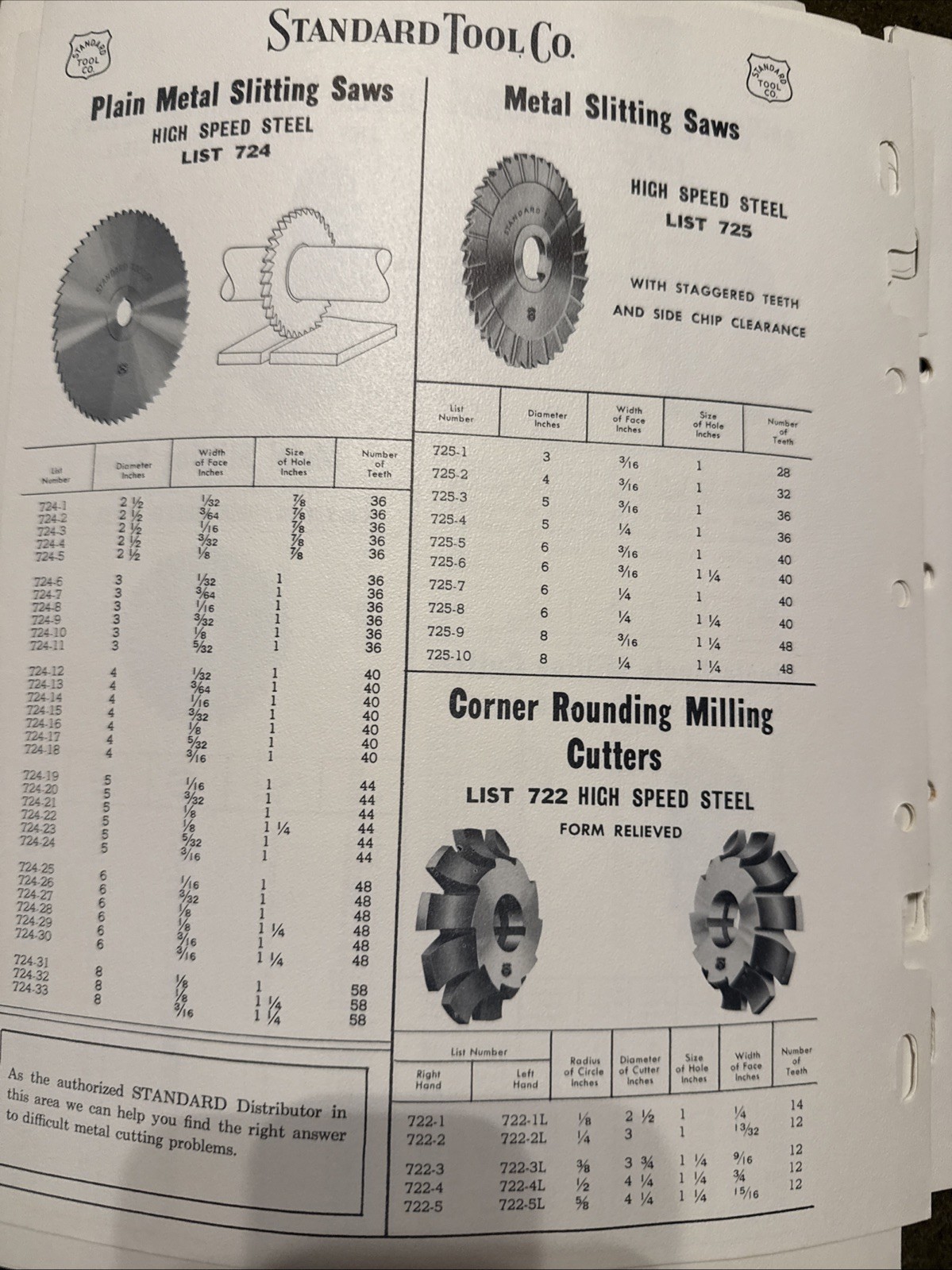 Vintage Standard Tool Co Tool Catalog USA 🇺🇸