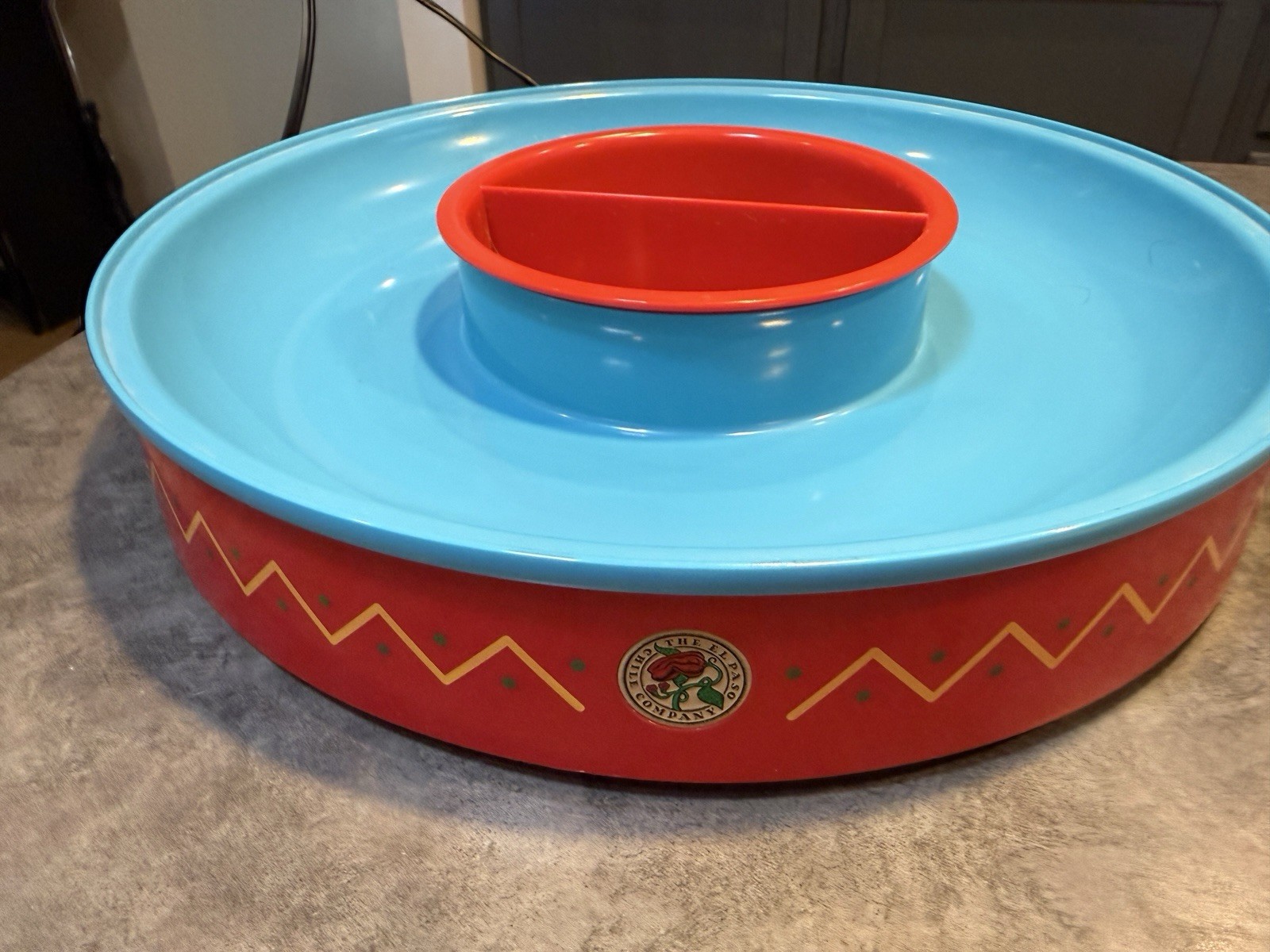 EL PASO CHILE COMPANY HEATED PARTY PLATTER Football super bowl Electric Warming