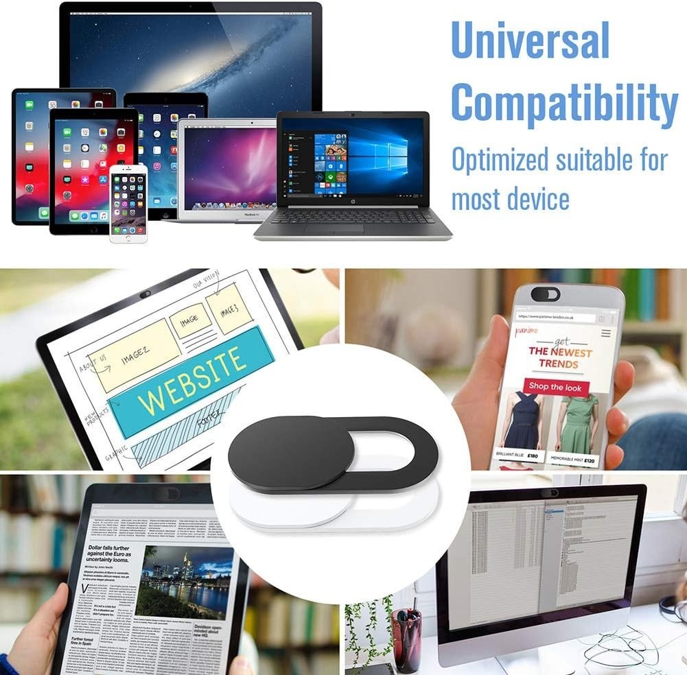 Webcam Cover Slide,[6 Pack] Ultra-Thin Laptop Web Camera Cover Compatible wit...