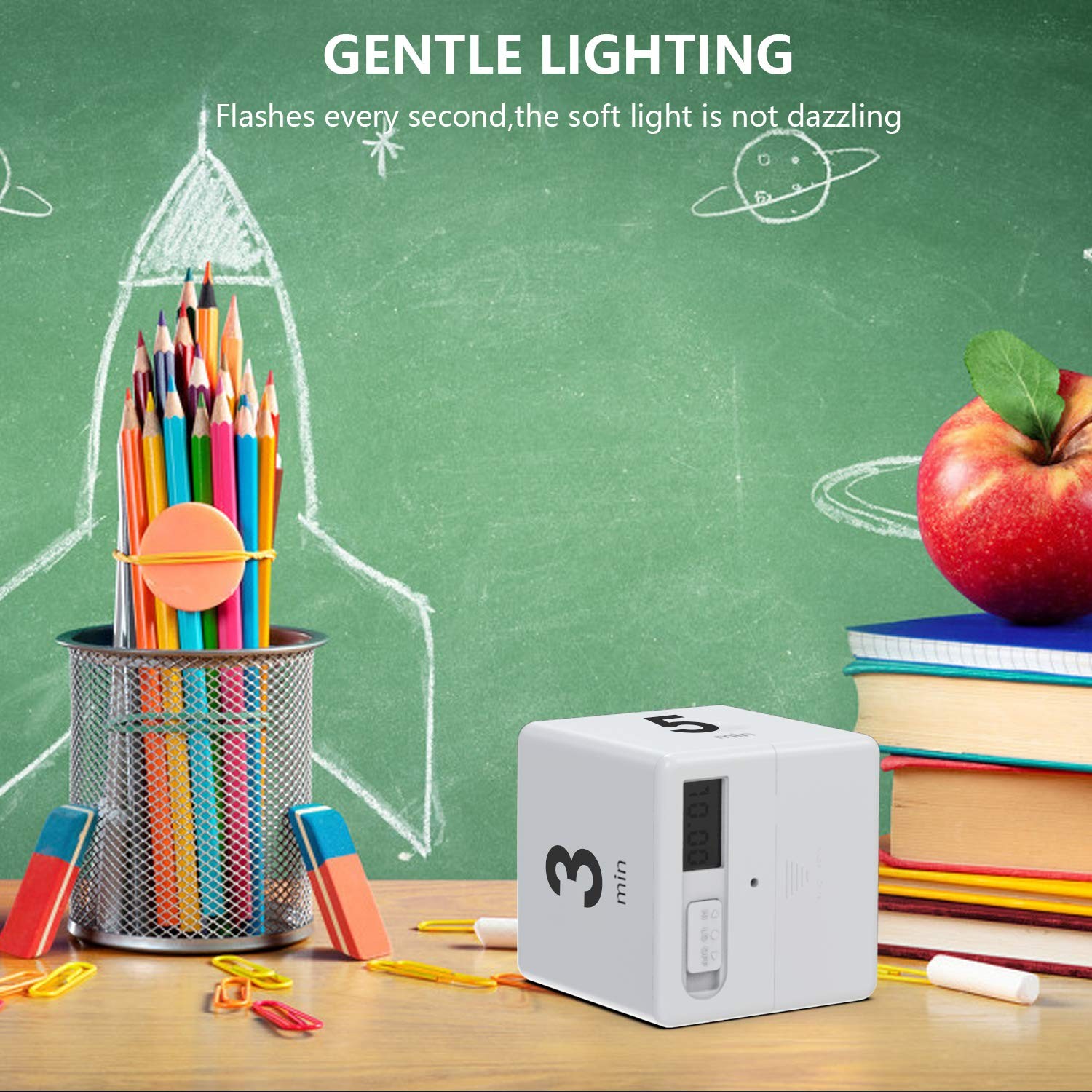 Cube Timer,Gravity Flip Kitchen Timer for Time Management and Countdown Setti...