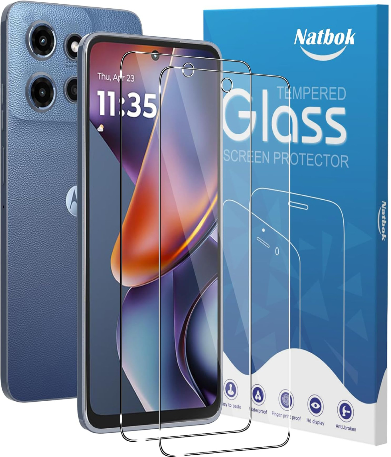 2 Pack Compatible with Motorola Moto G 2025/2026/Moto G Play 2026 Screen Protect
