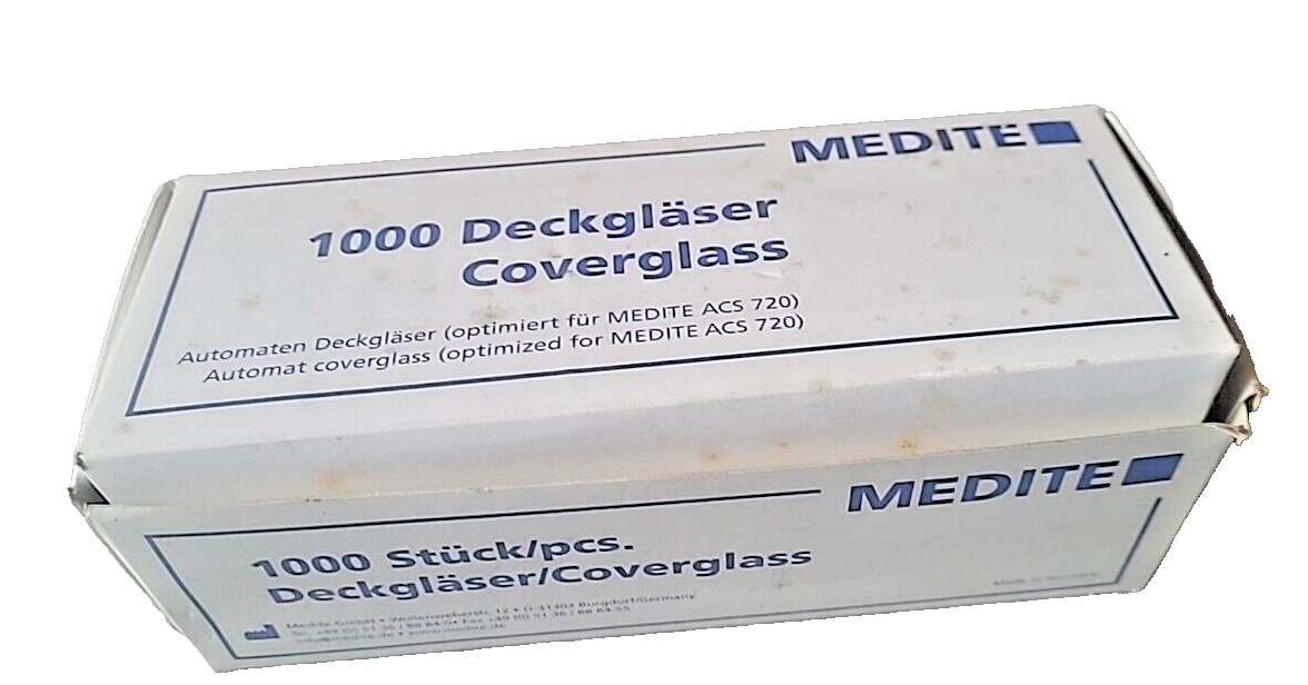Medite 1000 Pcss deckgläser coverglass 24×50 mm