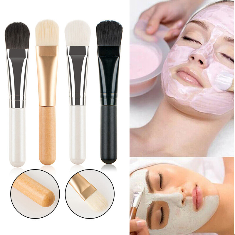 Flat Soft Foundation Brush Liquid Powder Cream Blender Face Mask Applicator