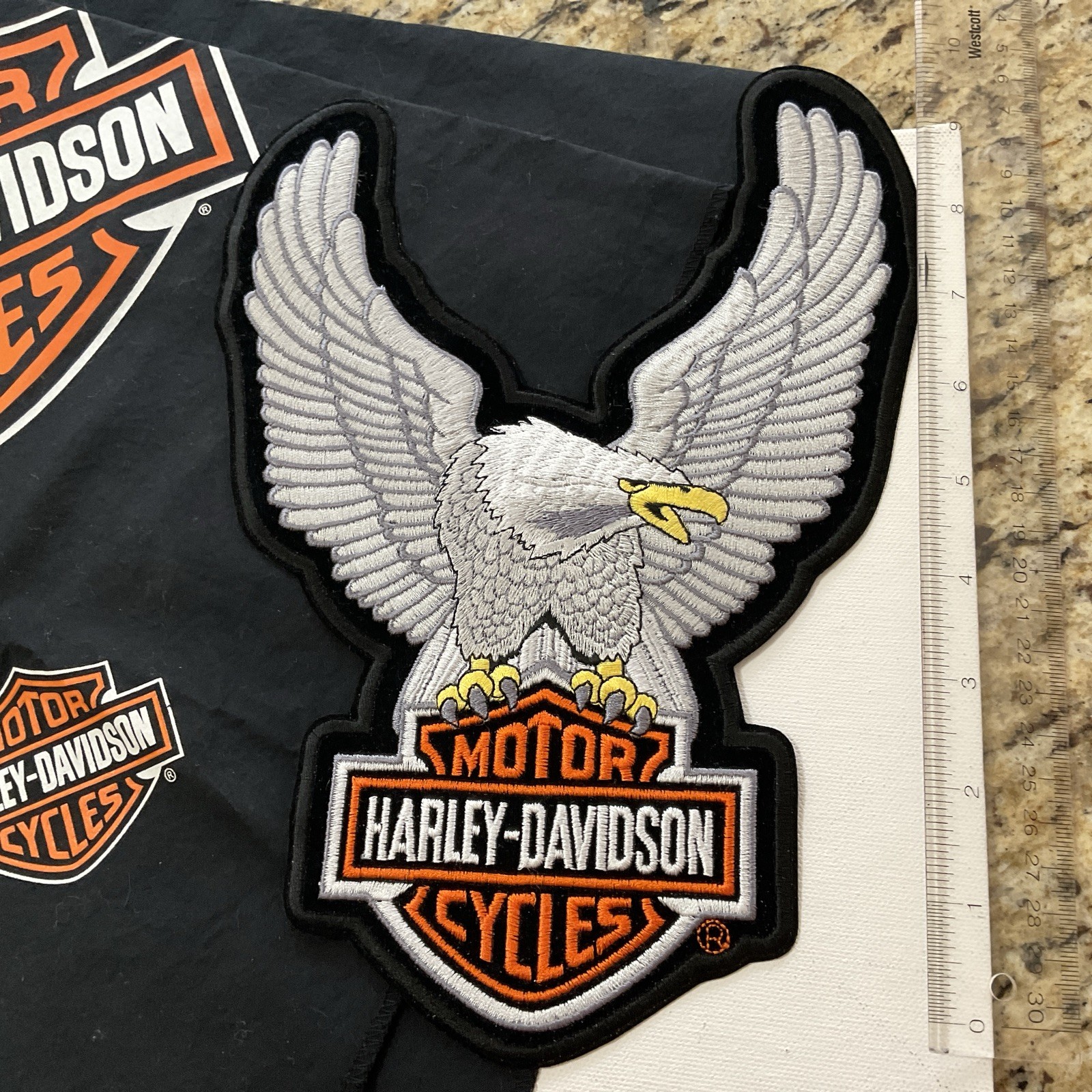 HARLEY-DAVIDSON Motorcycles LG Eagle Patch-UNUSED/Bandana