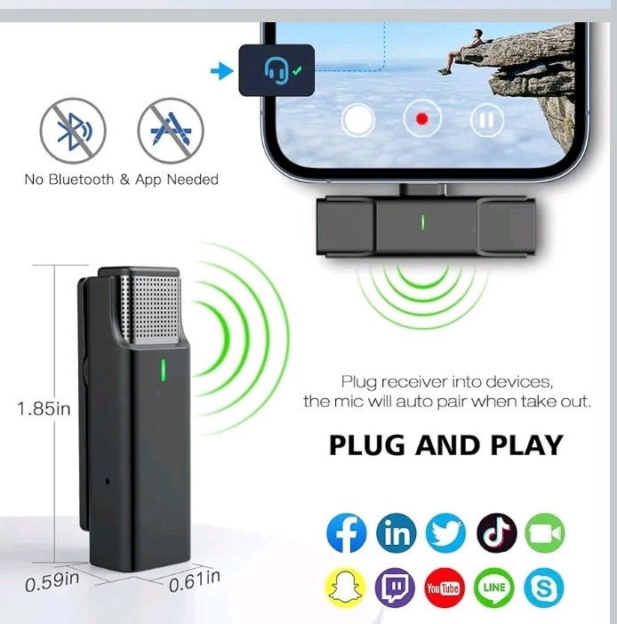Jostart 4-Channel 2.4g Wireless Lavalier Microphone System
