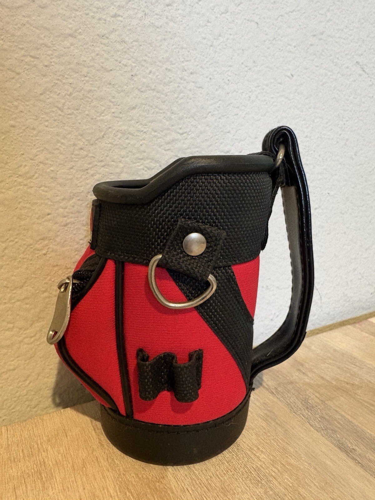KOOZIE California Innovations Mini Golf Bag Can Holder Pen/Pencil Holder Red/Blk