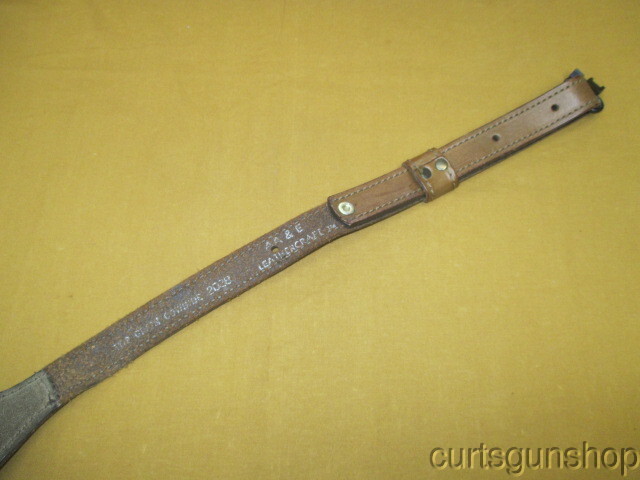 AA&E Leathercraft Brown Leather Rifle Sling No 2028
