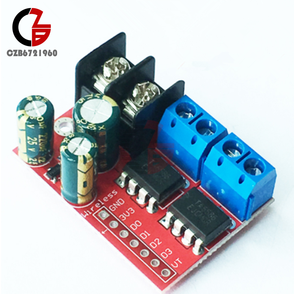 DC Motor Driver 5A Remote Control Dual H-Bridge PWM Speed Control Module Kit