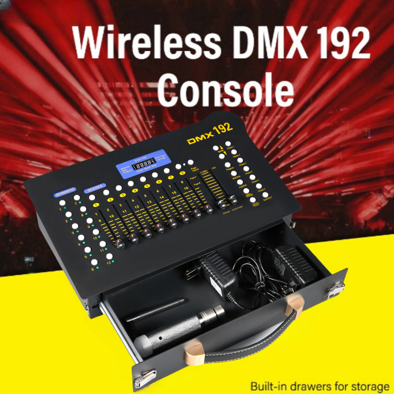 Wireless Mini 192CH DMX Controller Par Light Simple Operate Lighting Console