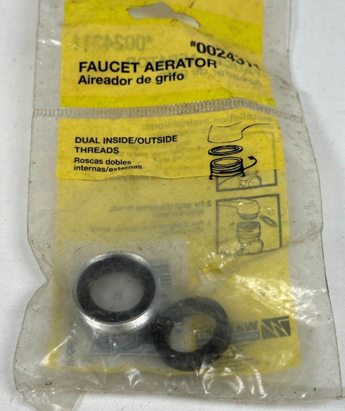 Waxman Faucet Aerator Dual Inside/Outside Threads #0024311 NEW Fast Ship