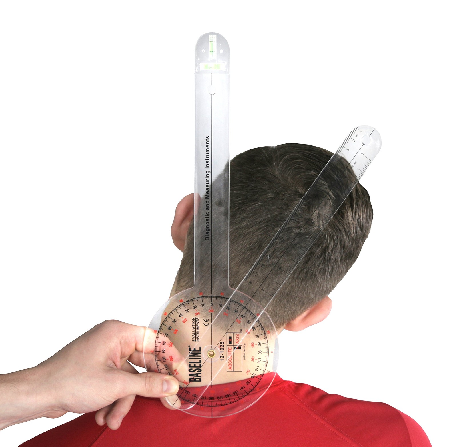 12-1025 Absolute Axis 360 Degree Plastic Goniometer, 12 Length