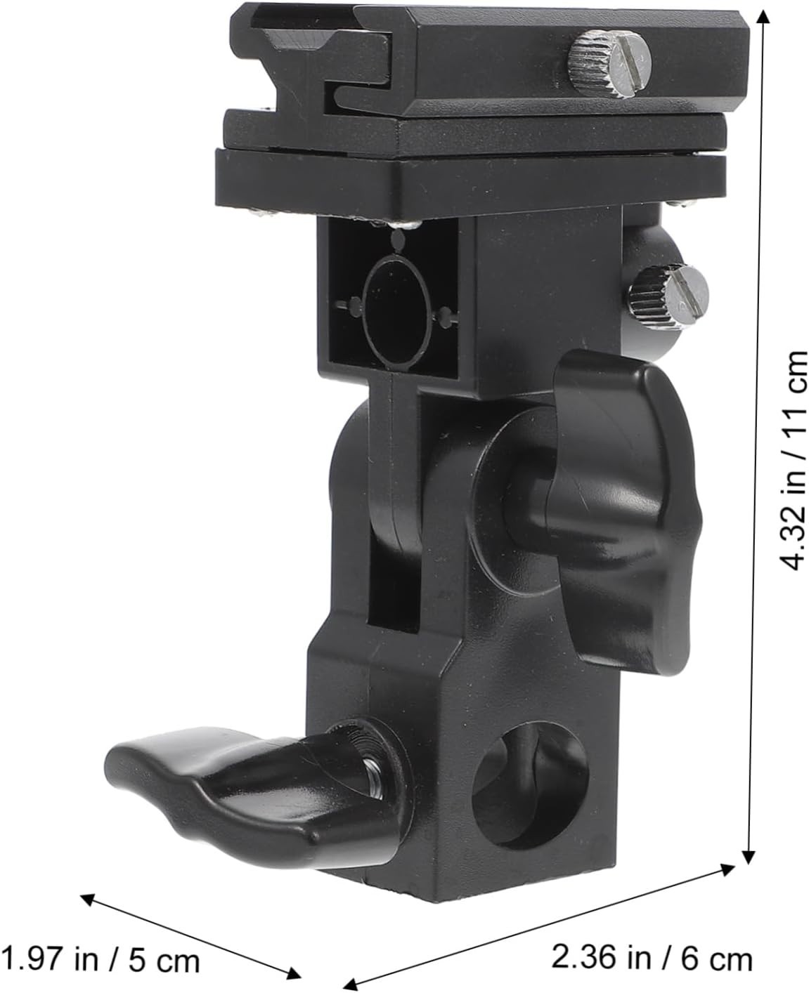 Adjustable Light Stand Adapter w/ Umbrella Holder Versatile Flash Light Bracket