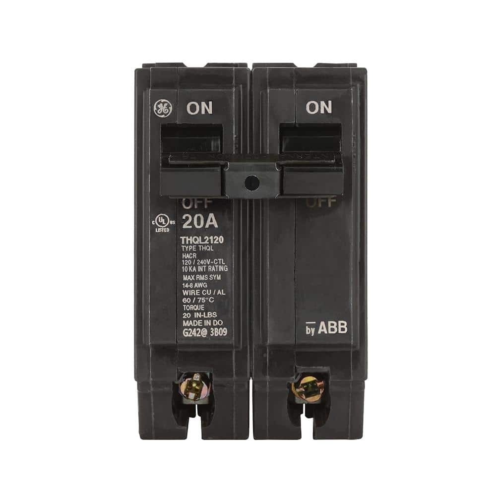 GE Q-Line 20 Amp 2 in. Double-Pole Circuit Breaker