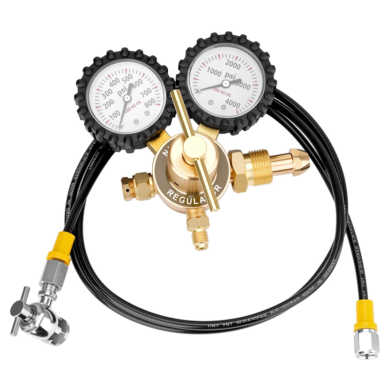 4000 PSI Nitrogen Regulator Shock Fill Kit w/No Loss Chuck For ATV Off-road Bike
