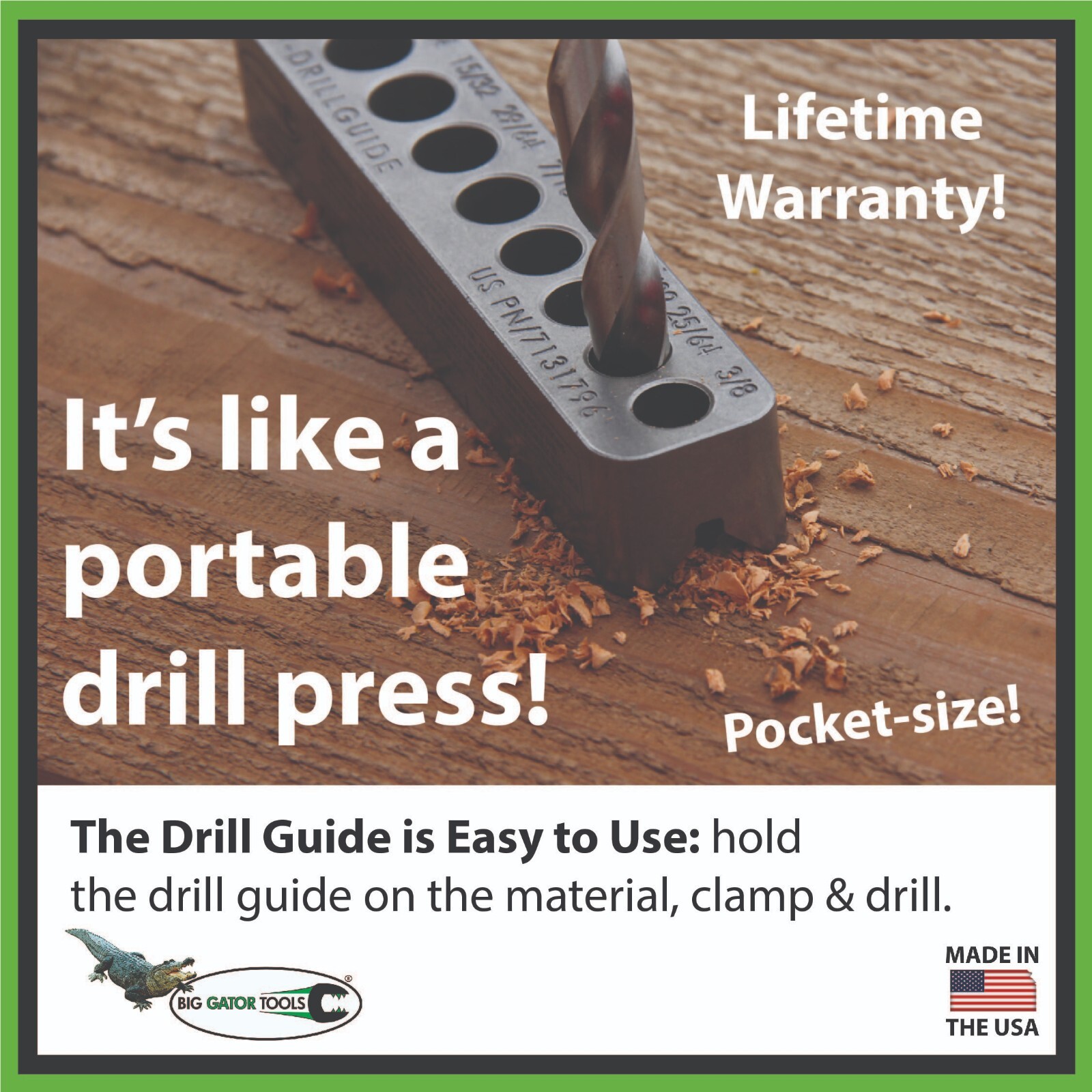 The Complete Standard Set by Big Gator Tools! 4 Drill & 3 Tap Guides, USA Made!