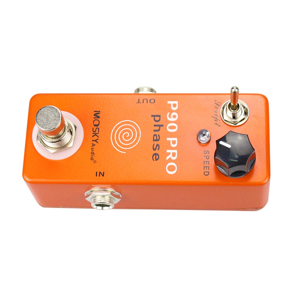Mosky P90 PRO Phase Guitar Effect Pedal Rich Phasing Script Speed True-Bypass