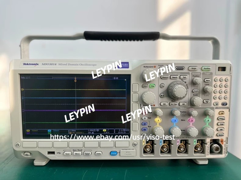 1PCS Tektronix MDO3014 Mixed Domain Oscilloscope, 4CH, 100 MHz, 2.5 GS/s #$