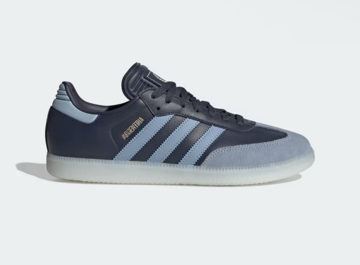 Adidas Samba AFA Argentina Sneaker Shadow Navy Blue JR6352 Men's Size New