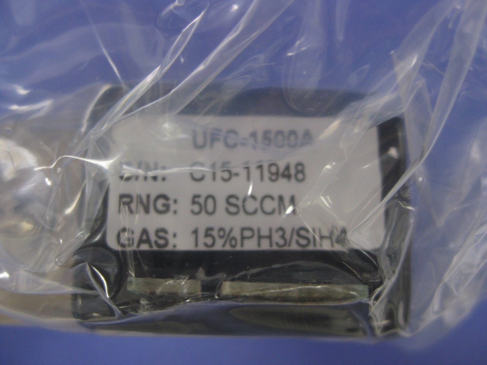 Unit UFC-1500A, Mass Flow Controller, 15%PH3/SIH4, 50 SCCM, 1/4" MVCR, Refurb