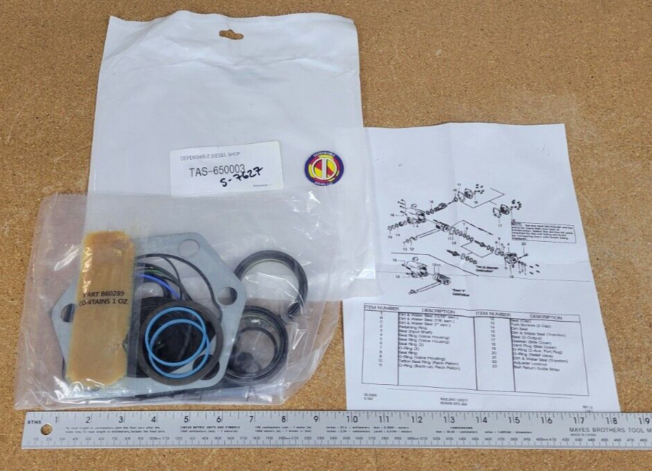 TRW TAS 65 Power Steering Master Kit. S&S P/N S-7627 Ref. # TAS-650003