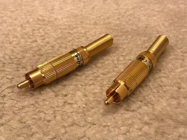 2 Excellerator Gold Cable Tips Parts NOS