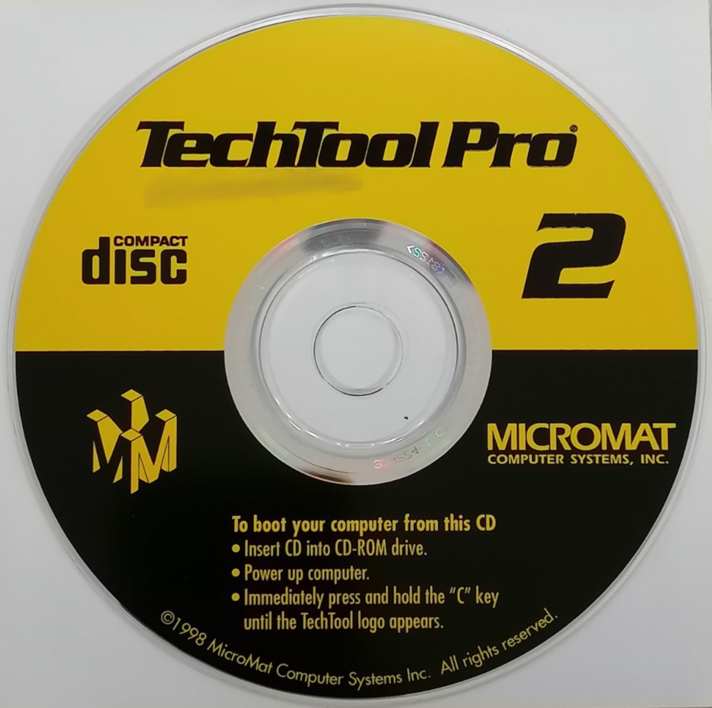 Micromat TechTool Pro 2 Version CD