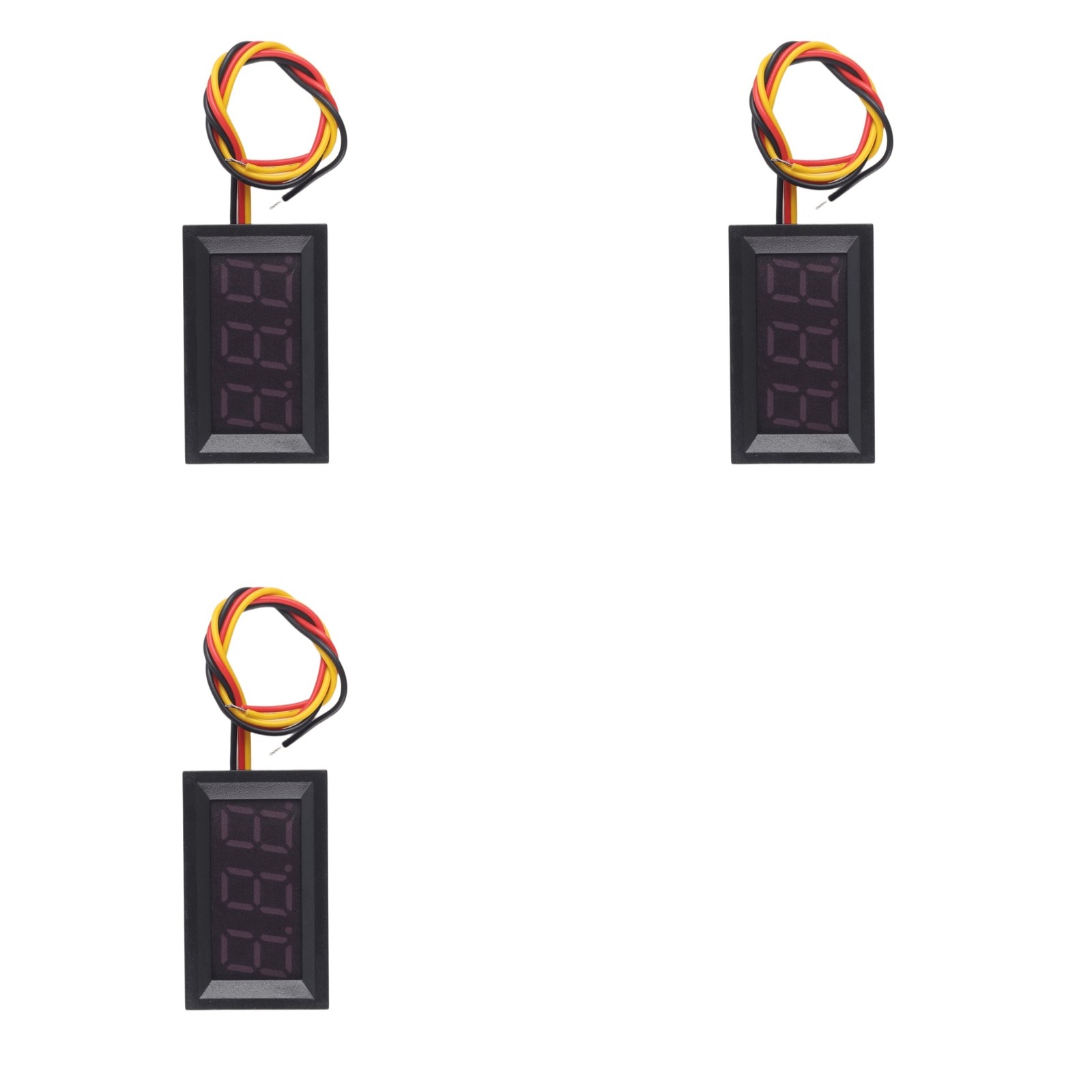 3X DC 0-99.9V 3 Wire LED Digital Display Panel Voltmeter Voltage Voltmeter A3120