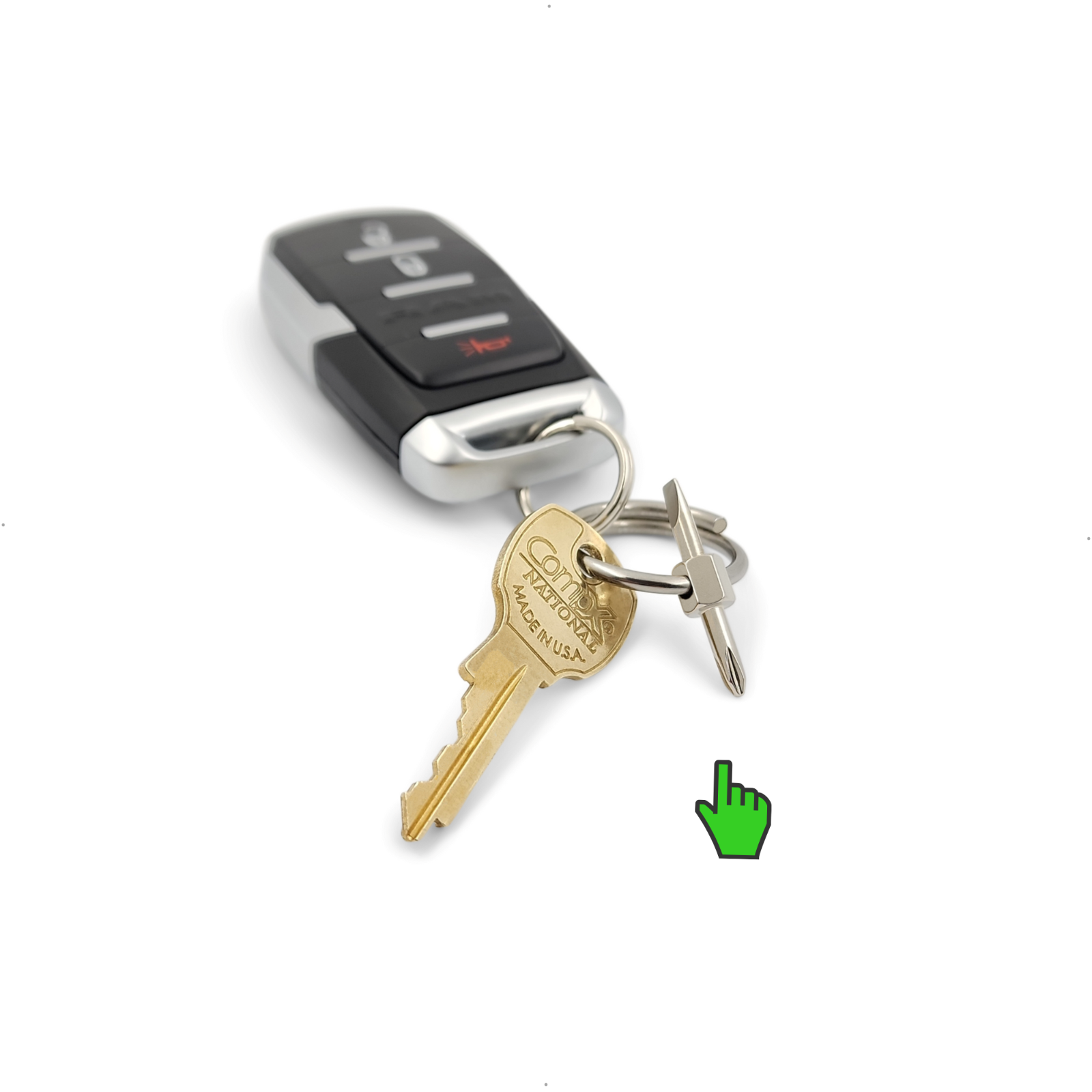 Keychain Screwdriver Tiny Bit with Phillips/Flat Head - Small Pocket EDC Tool #1
