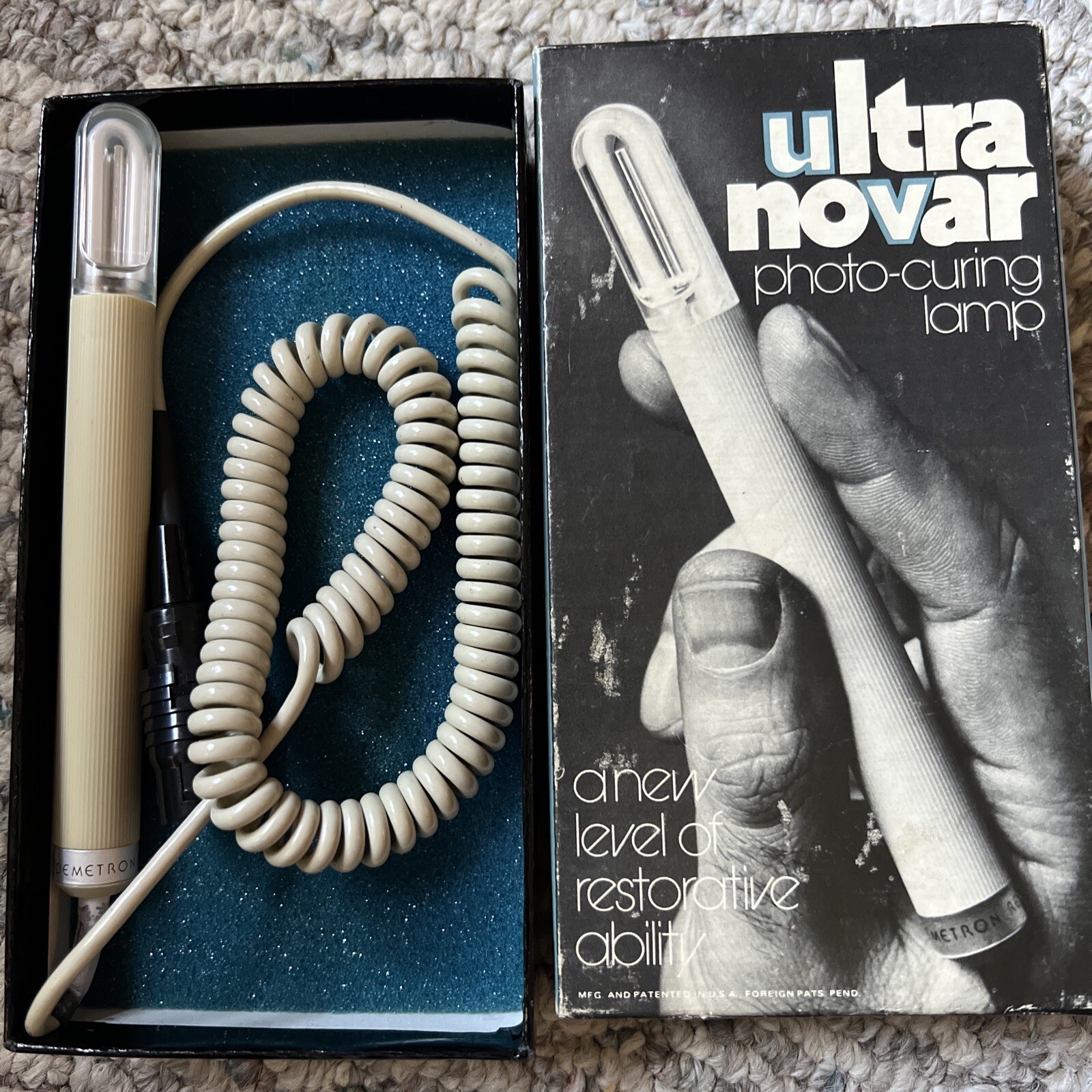 Vintage ULTRA NOVAR CURING LIGHT In Original Box