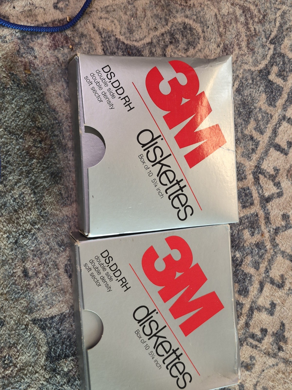 2 boxes used 3M High Density DS HD 3.5" Diskettes Floppy Disks. 25 diskettes.