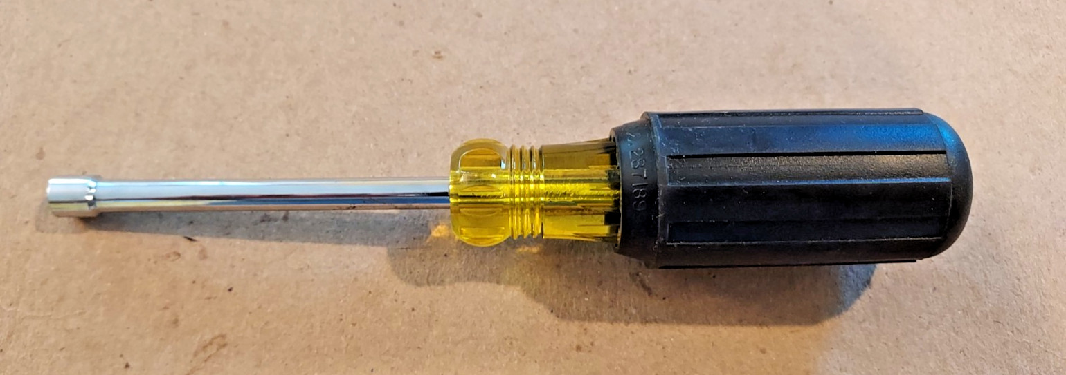 Klein Tools 3/16" Nut Driver 630-3/16 Made in USA.
