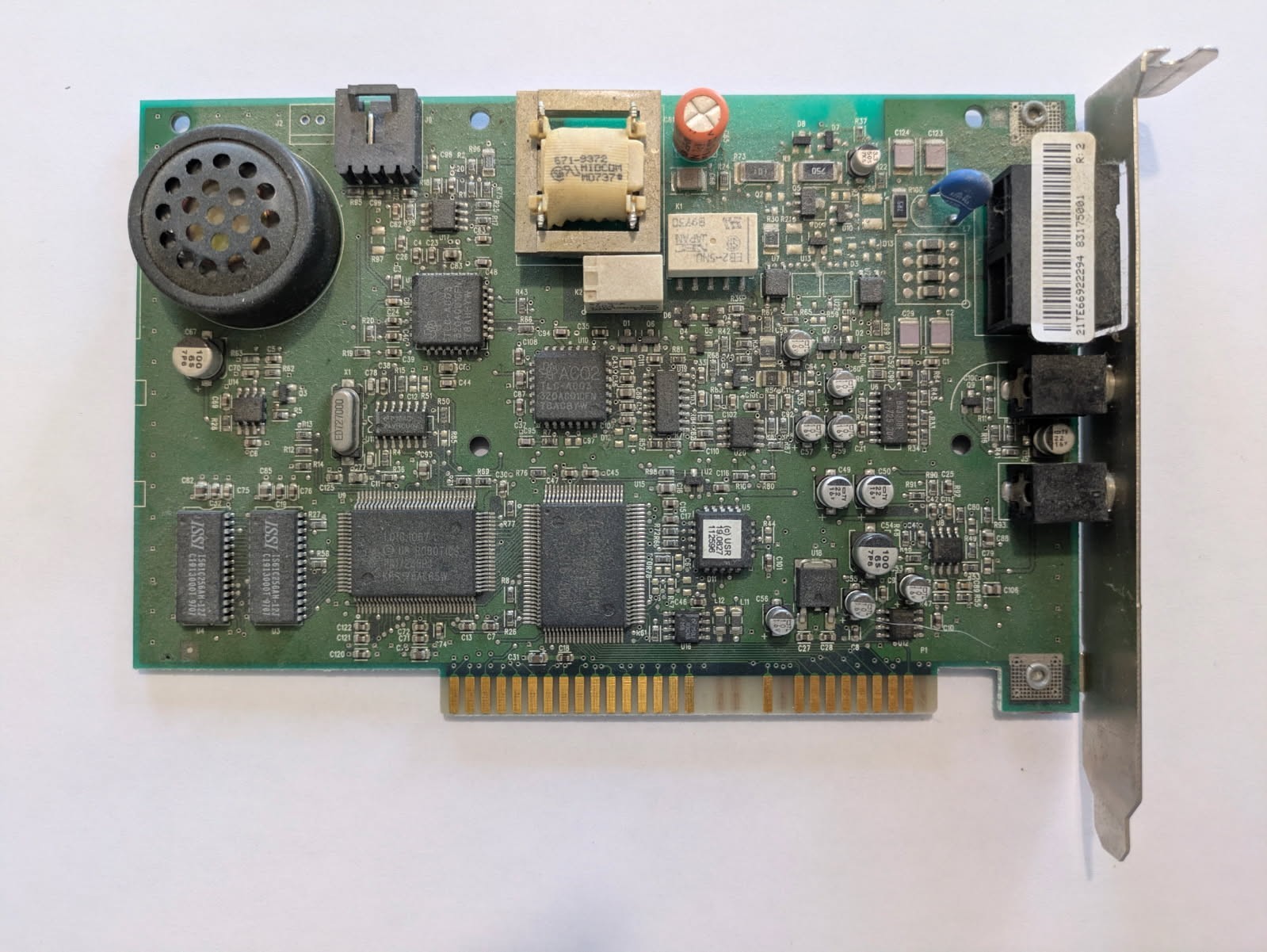 USRobotics Sportster 56K ISA Internal Modem Card (Model 0467)