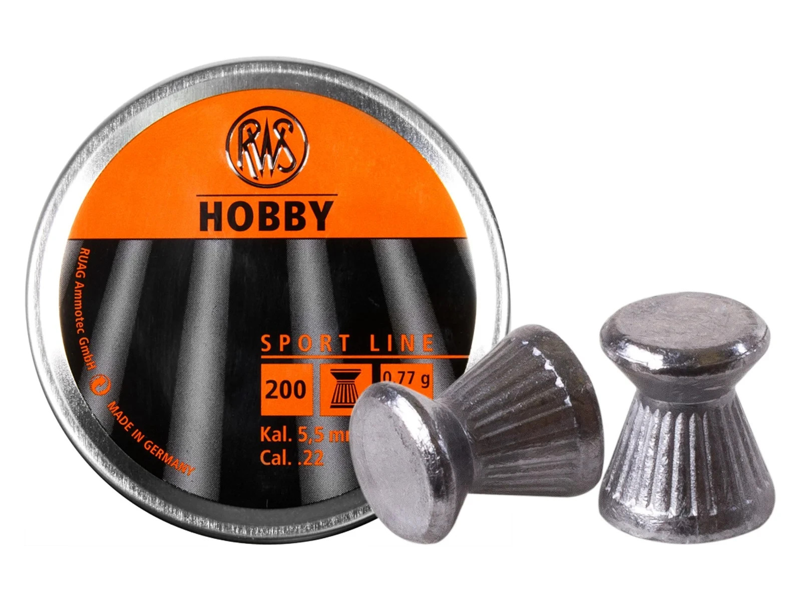 (NEW) RWS Hobby .22 Cal, 11.9 Grains, Wadcutter, 200ct